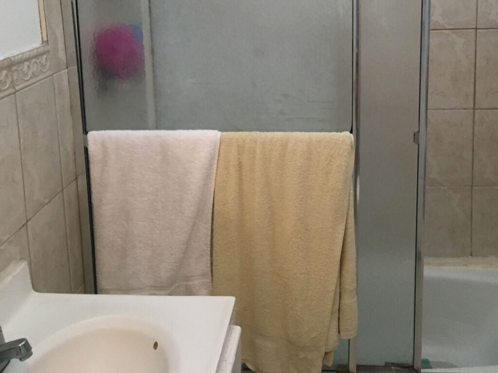 bathroom renovation before