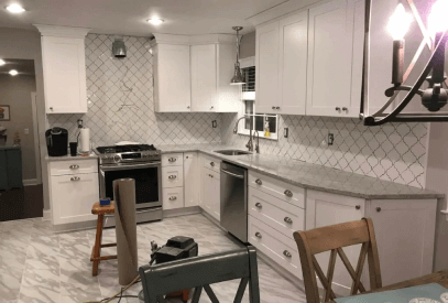 kitchen remodel lighting before