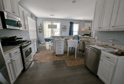 white kitchen remodel